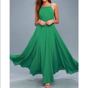 Lulus Kelly Green Dress